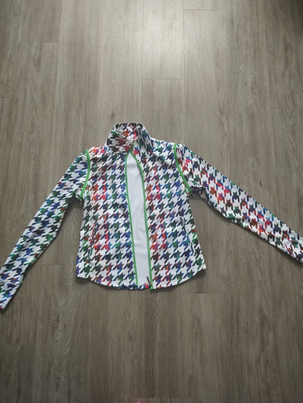 Sassy Jones Jacket Colorful Zip-Up Jacket - Multicolor